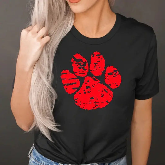 Red Paw Print