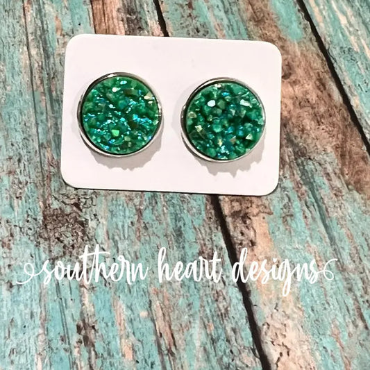 Green Earrings